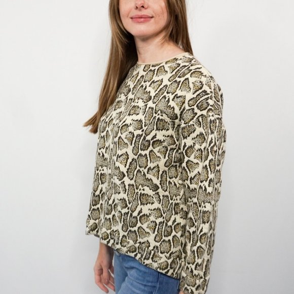 STELLA MCCARTNEY Animal Jacquard Cotton Sweater S/M - Picture 5 of 7